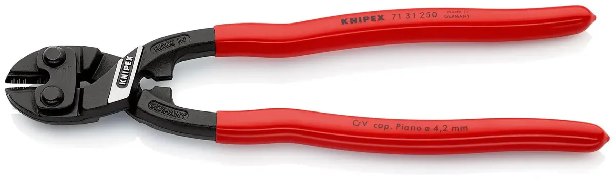 Knipex Compact Bolt Cutters Cobolt Xl Cutting Pliers 250Mm Plastic Coated Handles 71 31 250 Sb 2