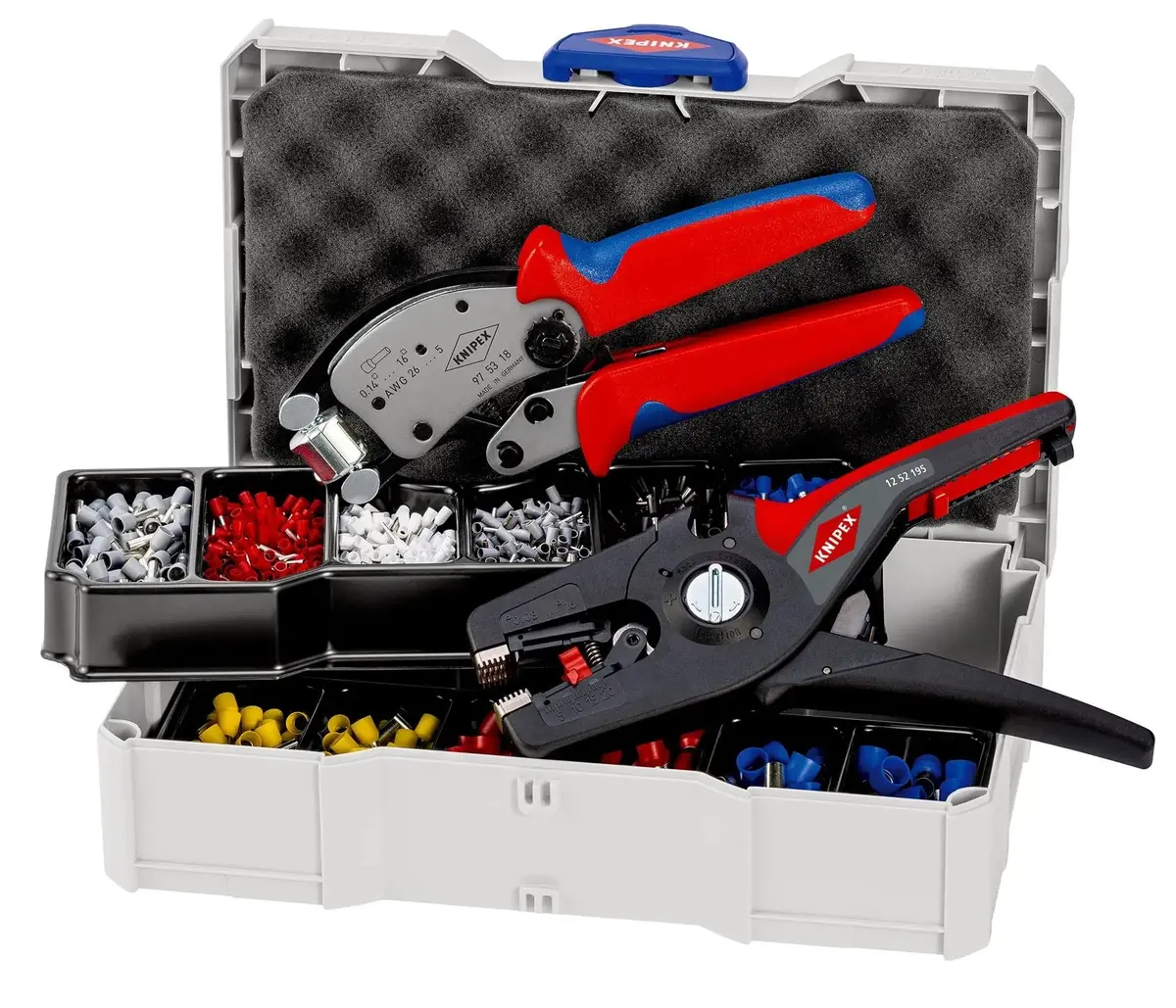 Knipex Crimp Assortment For Wire Ferrules Twistor And Precistrip16 In Tanos Mini Systainer 97 90 14 1