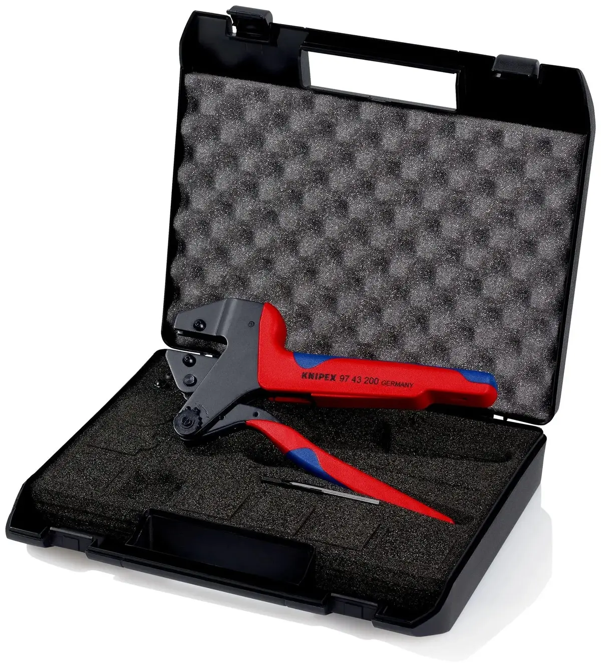 Knipex Crimp System Pliers In Plastic Case With Foam Insert Without Crimping Dies 200Mm 97 43 200 1