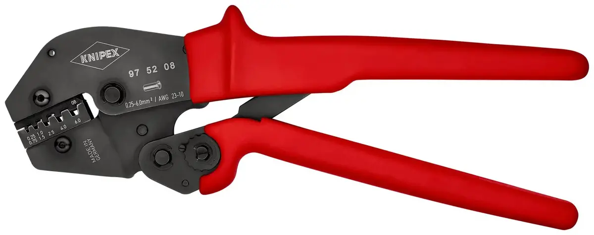 Knipex Crimping Pliers Two Hand Operation For Solder Free Electrical Connections 250Mm 97 52 08 1