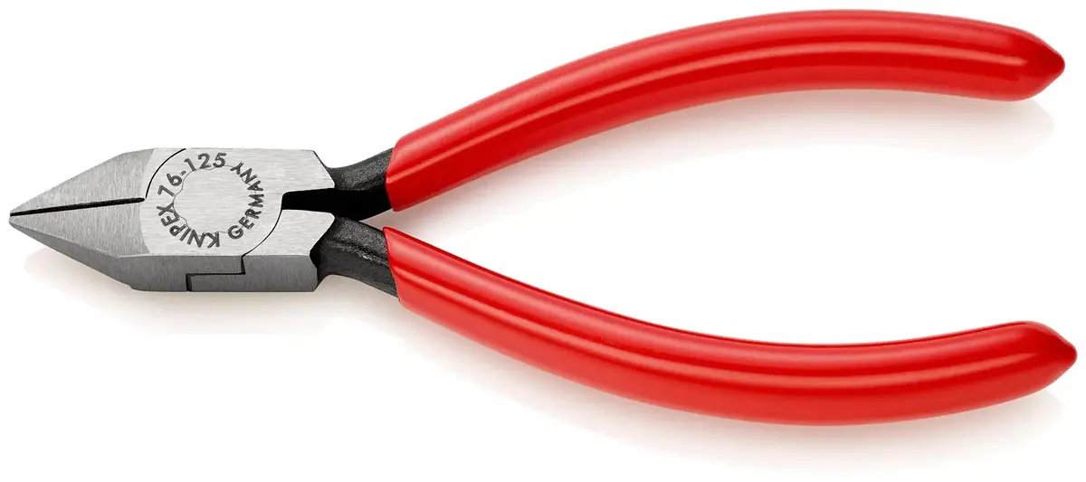 Knipex Diagonal Cutter For Electromechanics Side Cutting Pliers 125Mm Plastic Coated 76 81 125 1