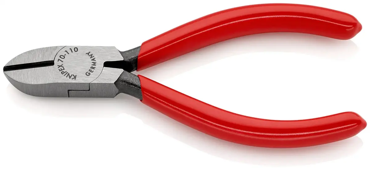 Knipex Diagonal Cutting Pliers Side Cutters 110Mm Plastic Coated 70 01 110 1