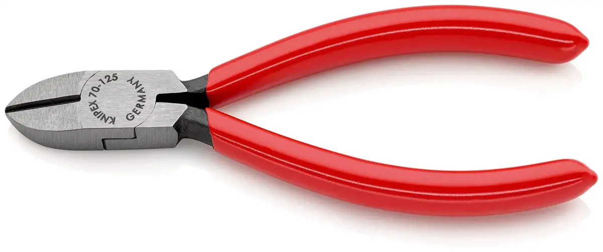 Knipex Diagonal Cutting Pliers Side Cutters 125Mm Plastic Coated 70 01 125 Sb 1