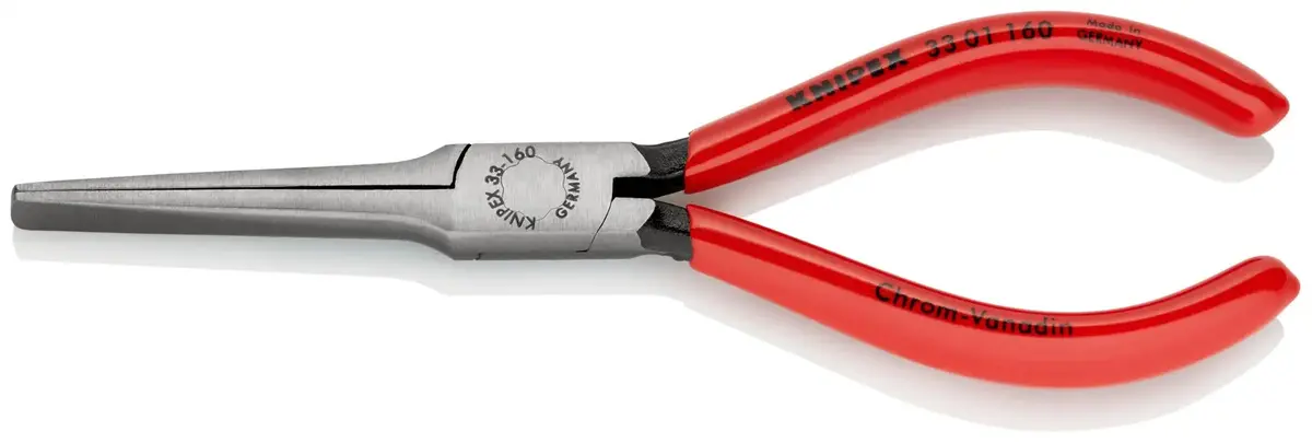 Knipex Duckbill Pliers Long Broad Thin Tapered Jaws 160Mm Plastic Coated 33 01 160 1