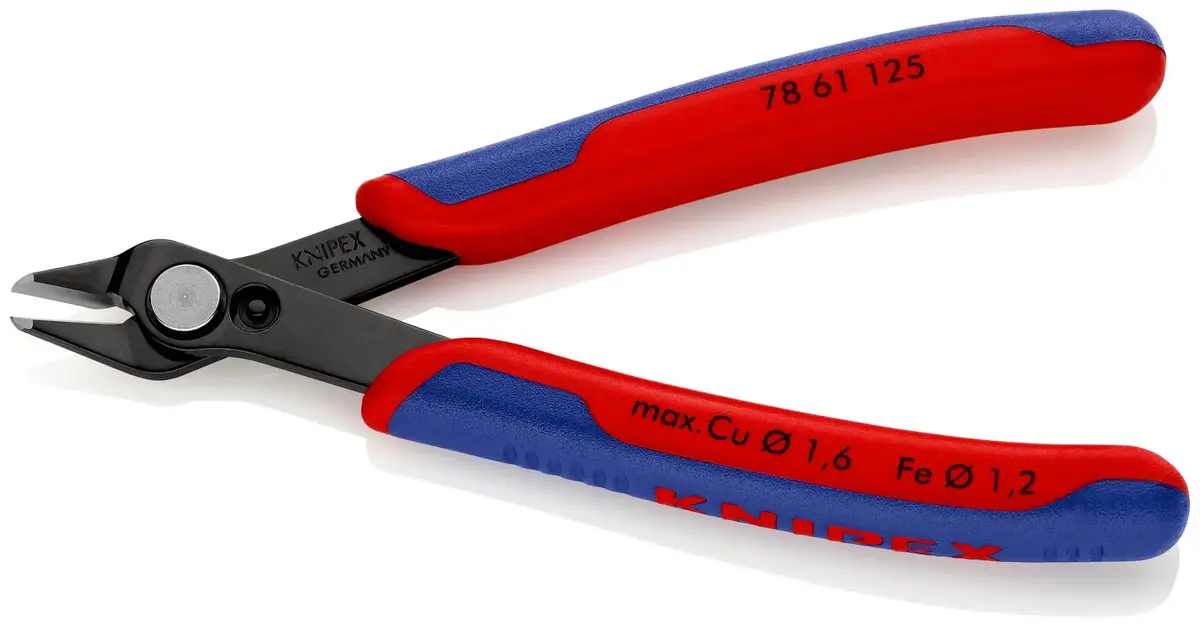 Knipex Electronics Super Knips Precision Cutting Pliers 125Mm Multi Component Grips 78 61 125 Sb 2