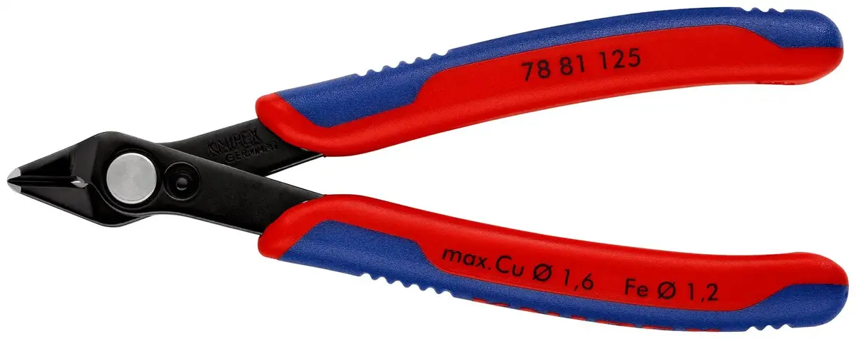 Knipex Electronics Super Knips Precision Cutting Pliers 125Mm Multi Component Grips 78 81 125 1