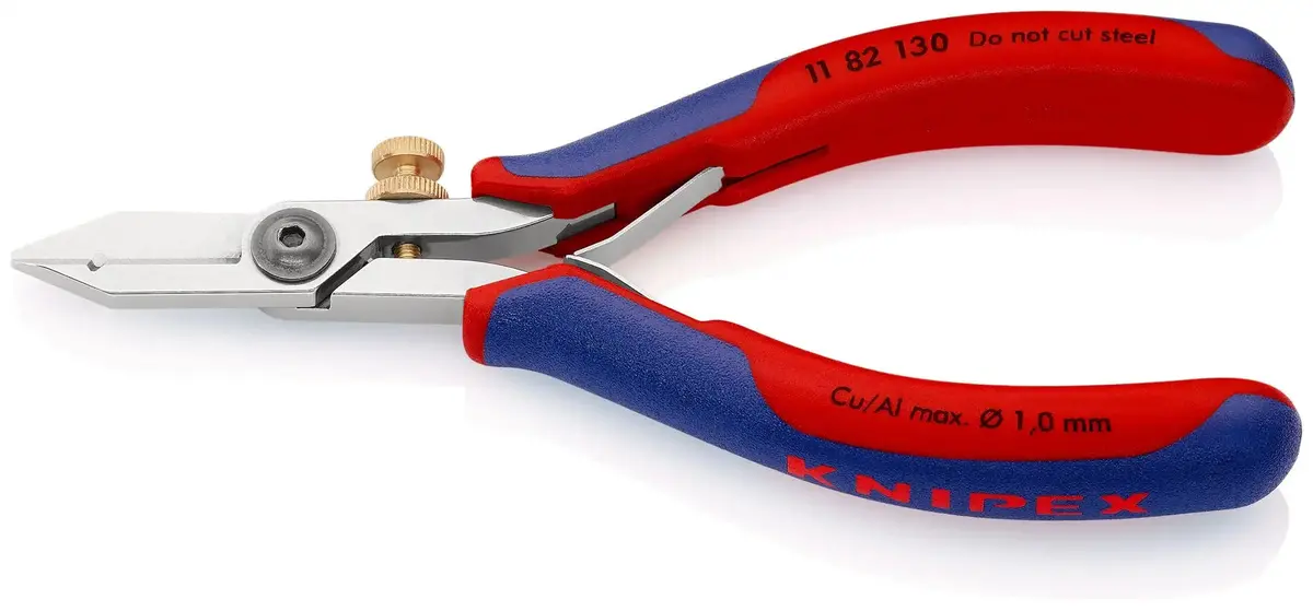 Knipex Electronics Wire Stripping Shears Pliers 130Mm Multi Component Grips 11 82 130 1