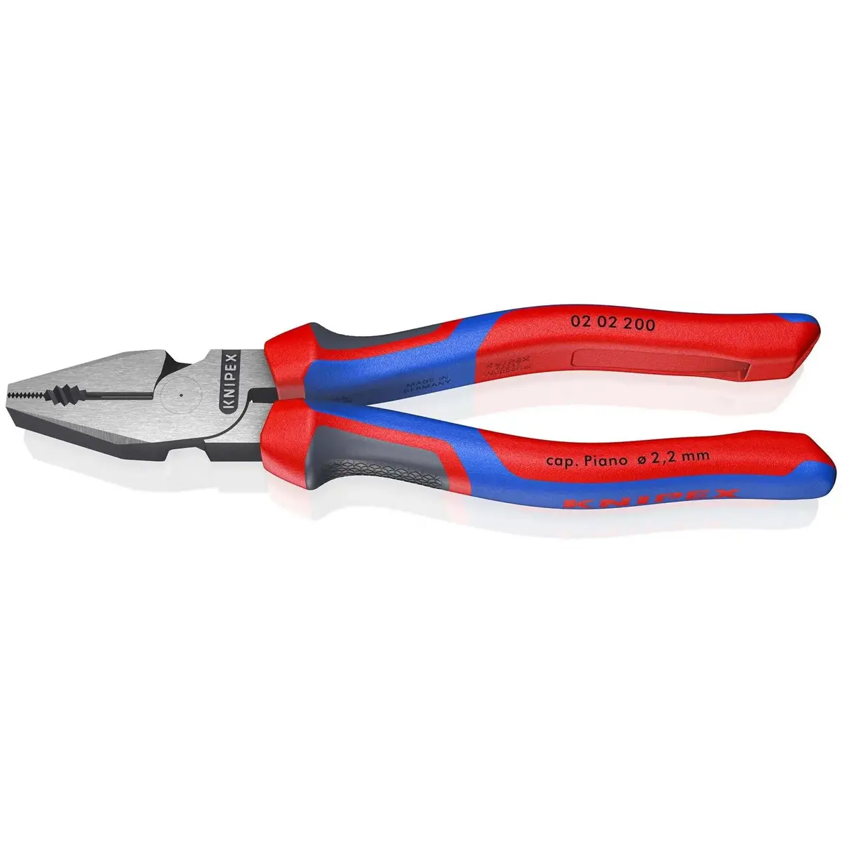 Knipex High Leverage Combination Pliers 200Mm Multi Component Grips 02 02 200 1
