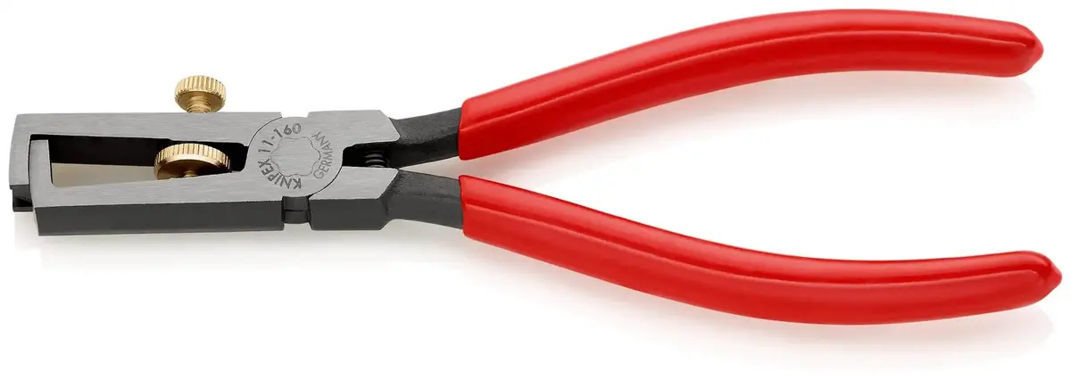 Knipex Insulation Stripper With Opening Spring 160Mm Plastic Coated 11 01 160 1