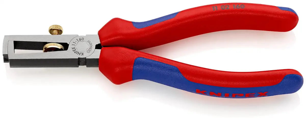Knipex Insulation Wire Stripper With Opening Spring Universal 160Mm Multi Component Grips 11 02 160 Sb 1