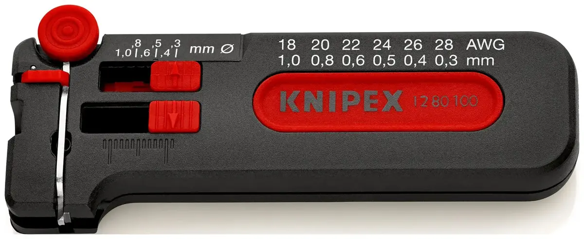 Knipex Mini Wire Stripper 0.3-1Mm With Wire Cutter 12 80 100 Sb 1