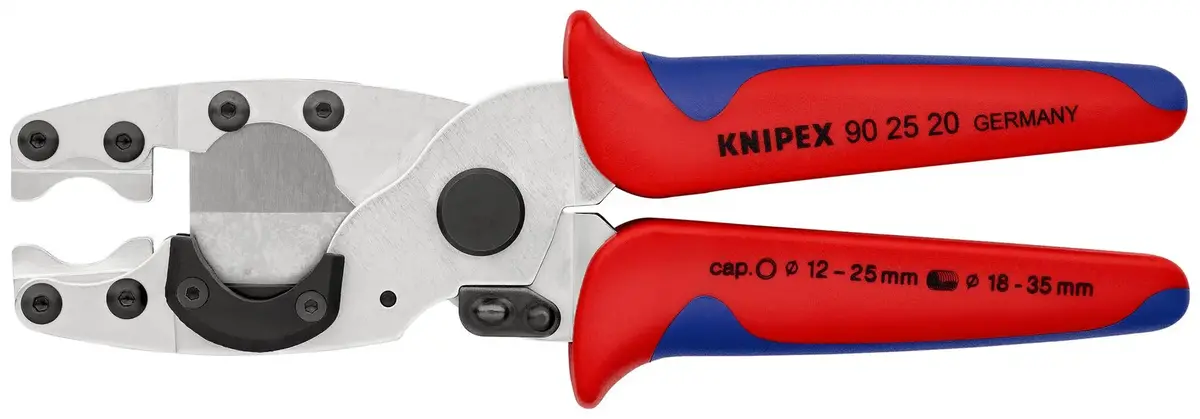 Knipex Pipe Cutter For Composite Pipes And Protective Tubes 210Mm Multi Component Grips 90 25 20 Sb 1