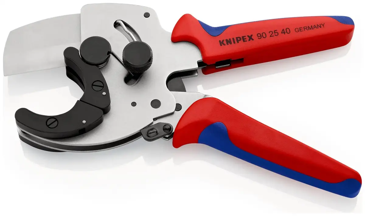 Knipex Pipe Cutter For Composite And Plastic Pipes 40Mm Capactiy Multi Component Grips 90 25 40 1