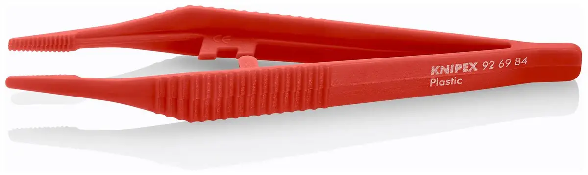 Knipex Plastic Tweezers 129Mm Blunt Tip Disposable For Chemical Pharmaceutical Cosmetics Sector 92 69 84 1