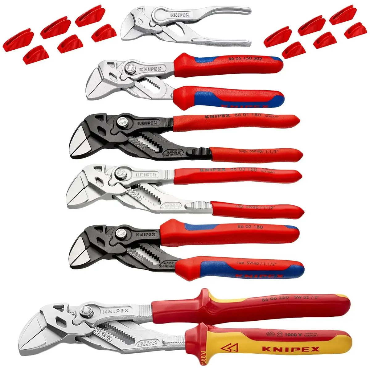 Knipex Pliers Wrench Adjustable Grips Push Button 100-400 Mm Choose Size 1