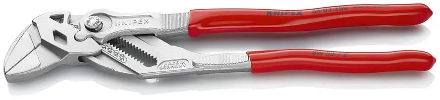 Knipex Pliers Wrench Slip Joint Plier 250Mm Chrome Plastic Coated Handles 86 03 250 Sb 1
