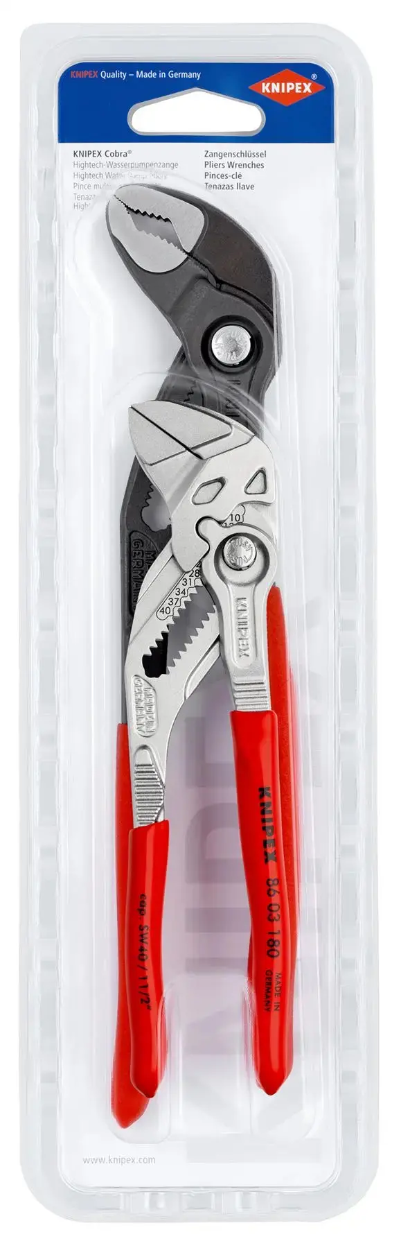 Knipex Pliers Wrench And Cobra Water Pump Pliers Set 2 Pieces 180Mm 250Mm 00 31 20 V03 1