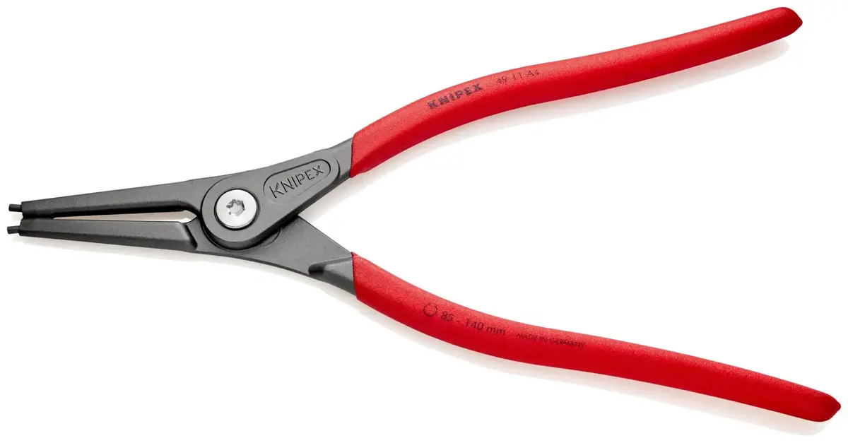Knipex Precision Circlip Pliers For External Circlips On Shafts 320Mm 3.2Mm Diameter Tips 49 11 A4 1