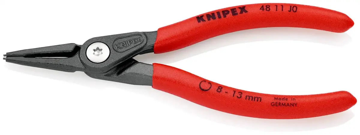 Knipex Precision Circlip Pliers For Internal Circlips In Bore Holes 140Mm 0.9Mm Diameter Tips 40 11 J0 1