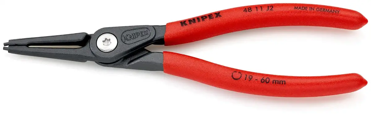 Knipex Precision Circlip Pliers For Internal Circlips In Bore Holes 180Mm 1.8Mm Diameter Tips 40 11 J2 1