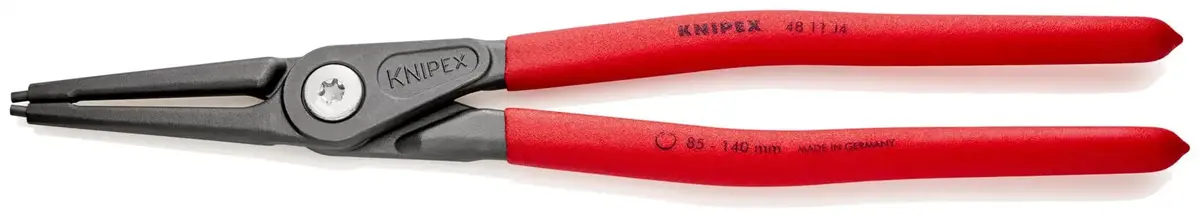 Knipex Precision Circlip Pliers For Internal Circlips In Bore Holes 320Mm 3.2Mm Diameter Tips 40 11 J4 1
