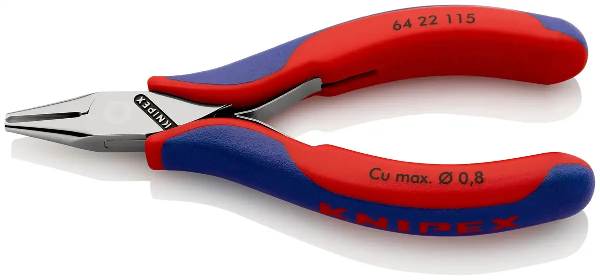 Knipex Precision Electronics End Cutting Nipper Pliers 115Mm Multi Component Grips 64 22 115 1