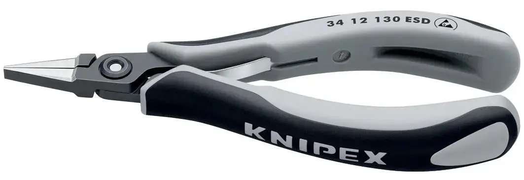 Knipex Precision Electronics Gripping Pliers 130Mm Multi Component Grips 34 12 130 Esd 1