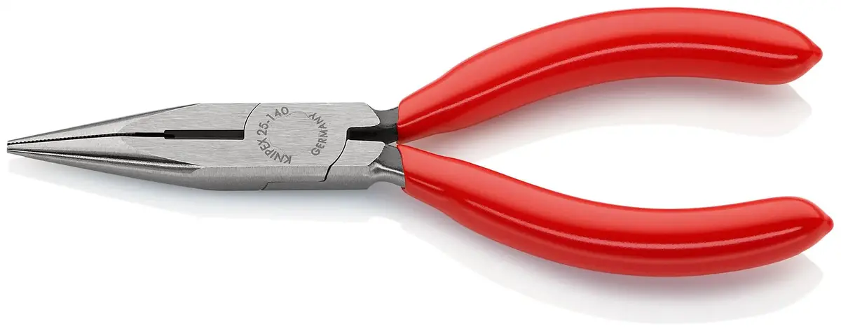 Knipex Snipe Nose Side Cutting Pliers 140Mm Long Nose Radio Plier Plastic Coated 25 01 140 1