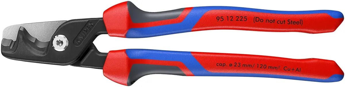 Knipex Stepcut Xl Cable Shears Cutting Pliers 225Mm Comfort Handles 95 12 225 1