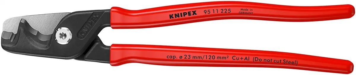 Knipex Stepcut Xl Cable Shears Cutting Pliers 225Mm Plastic Coated Handles 95 11 225 1