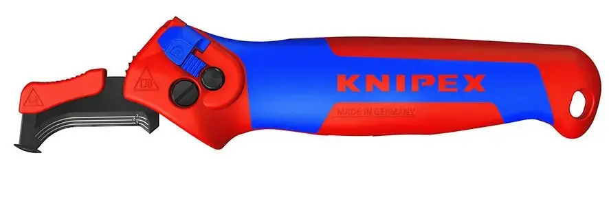 Knipex Stripping Knife With Guide Shoe 145Mm Ratchet Function 16 50 145 Sb 1