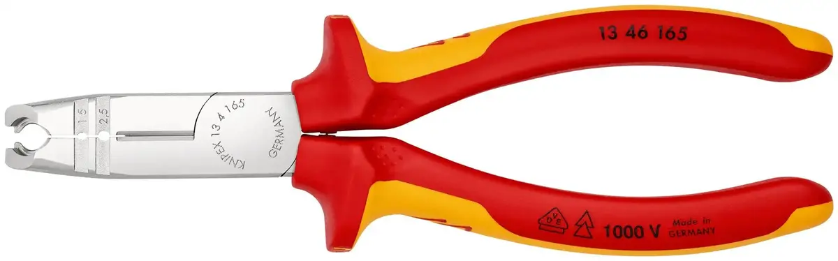Knipex Stripping Pliers 165Mm Vde Chrome Multi Component Grips 13 46 165 1