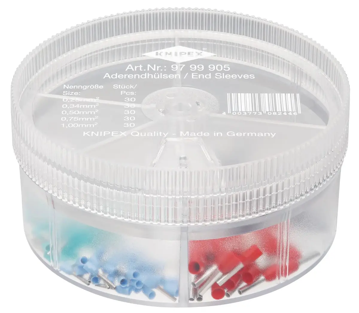 Knipex Wire Ferrule Assortment Box In Dispenser Box 150 Pieces 0.25-1Mm² 97 99 905 1