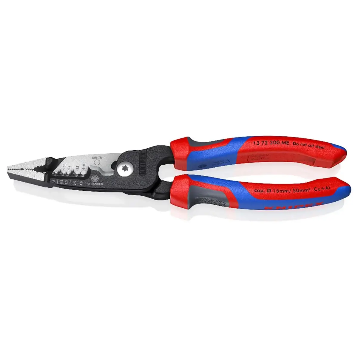 Knipex Wirestripper Stripping Pliers 200Mm Metric Version With Comfort Handles 13 72 200 Me 1
