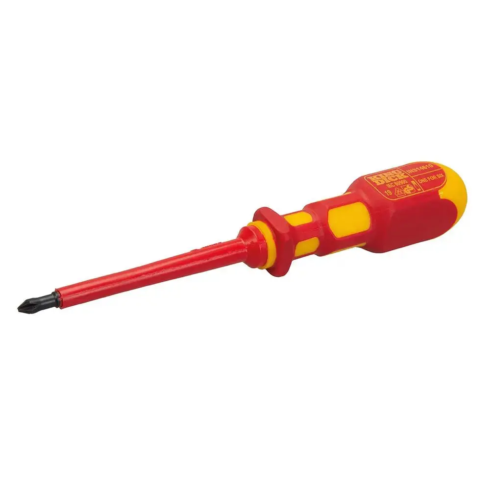 King Dick 1-For-6 Screwdriver Insulated Pz1, Pz2, Pz3 & Ph1, Ph2, Ph3 Ins14610 1