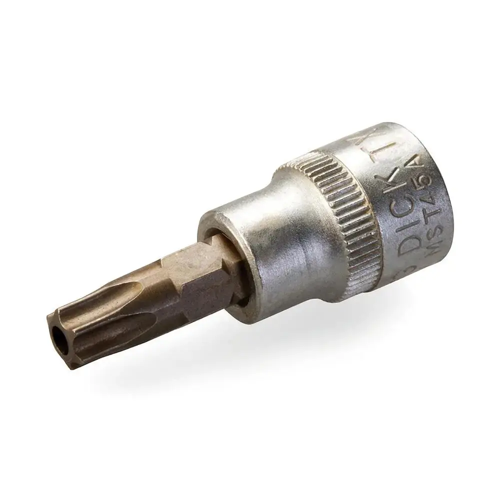 King Dick 3/8" Sd Inserted Anti-Tamper Bit Short Socket Trx T10 Mst10a 1