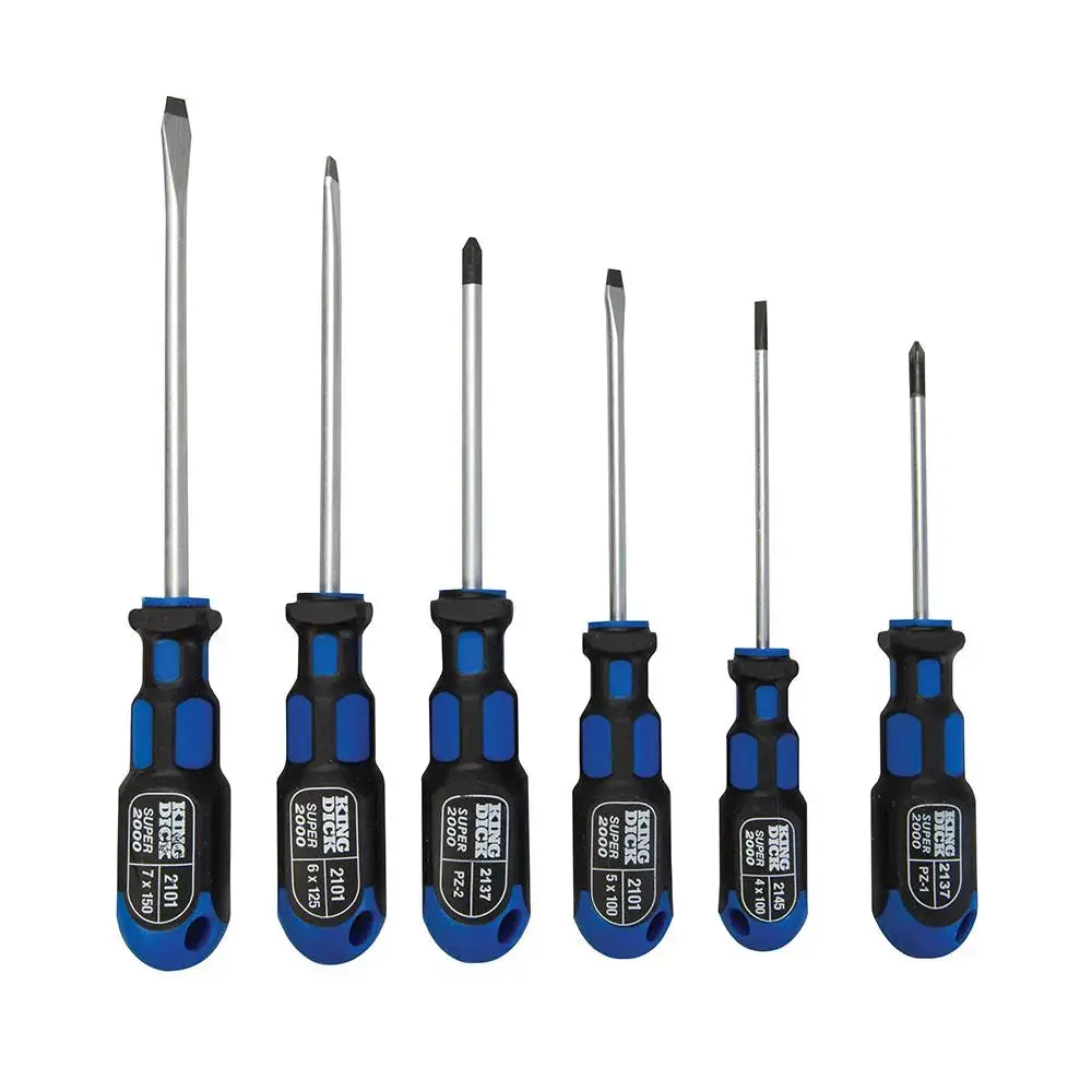 King Dick Screwdriver Set 6Pce Slotted / Pz 26602 2