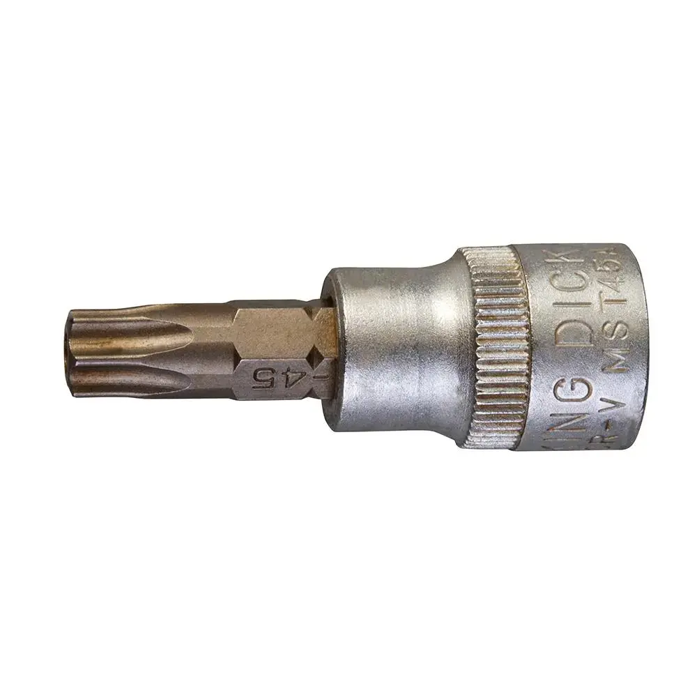 King Dick Socket Sd 3/8" Insert Trx Bit Anti Tamper T45 Mst45a 1