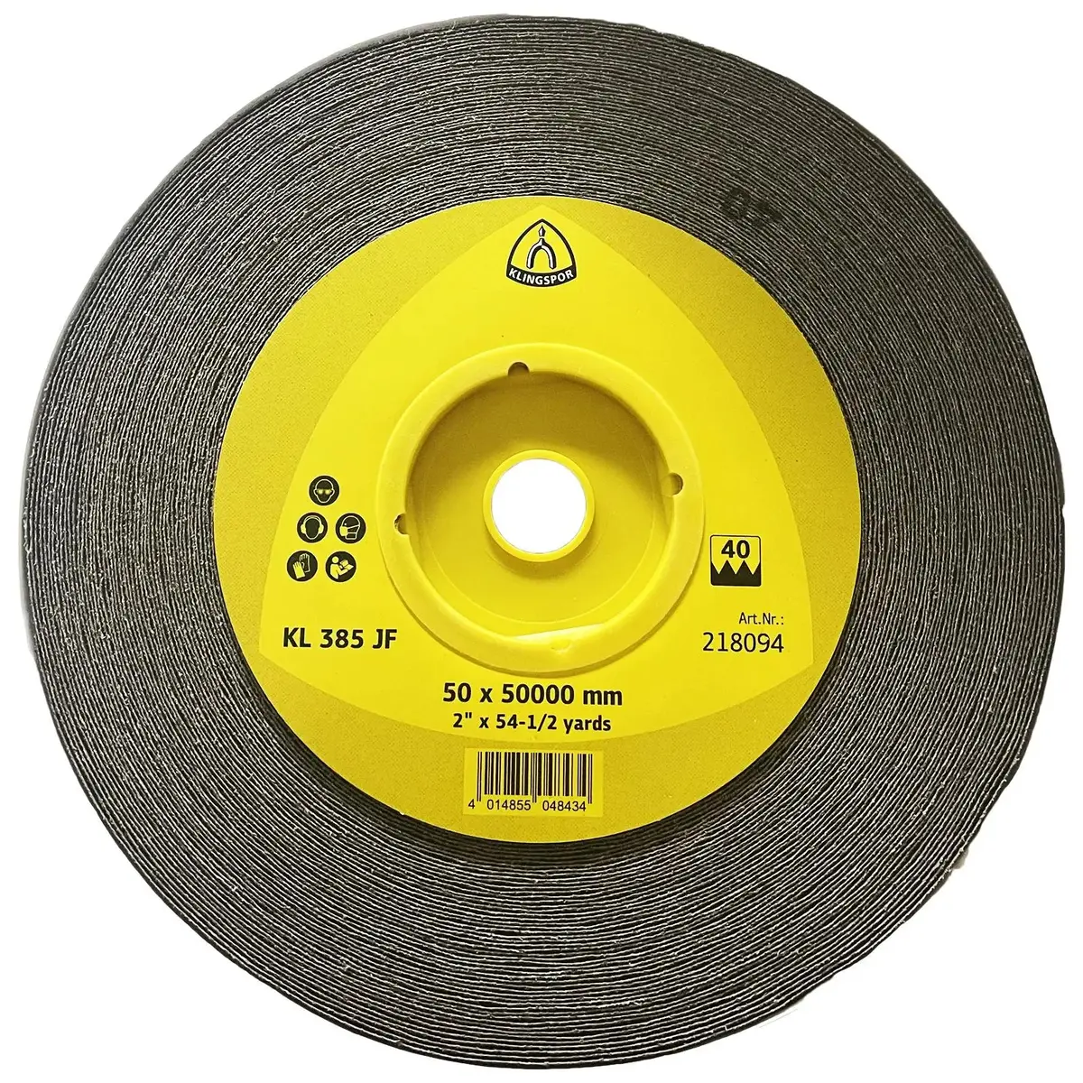 Klingspor Abrasive Cloth Sanding Roll Aluminium Oxide 50Mm Width 50M Length Kl385jf 1
