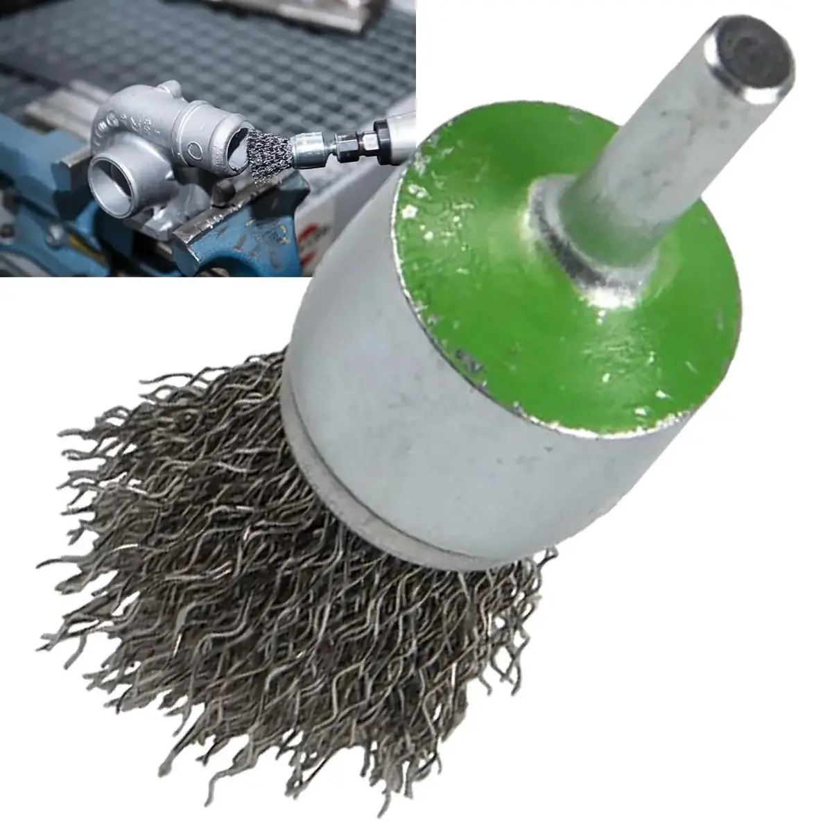 Klingspor Crimped Wire End Brush 6Mm Shaft 12Mm 25Mm 30Mm Stainless Steel Bps600w 1