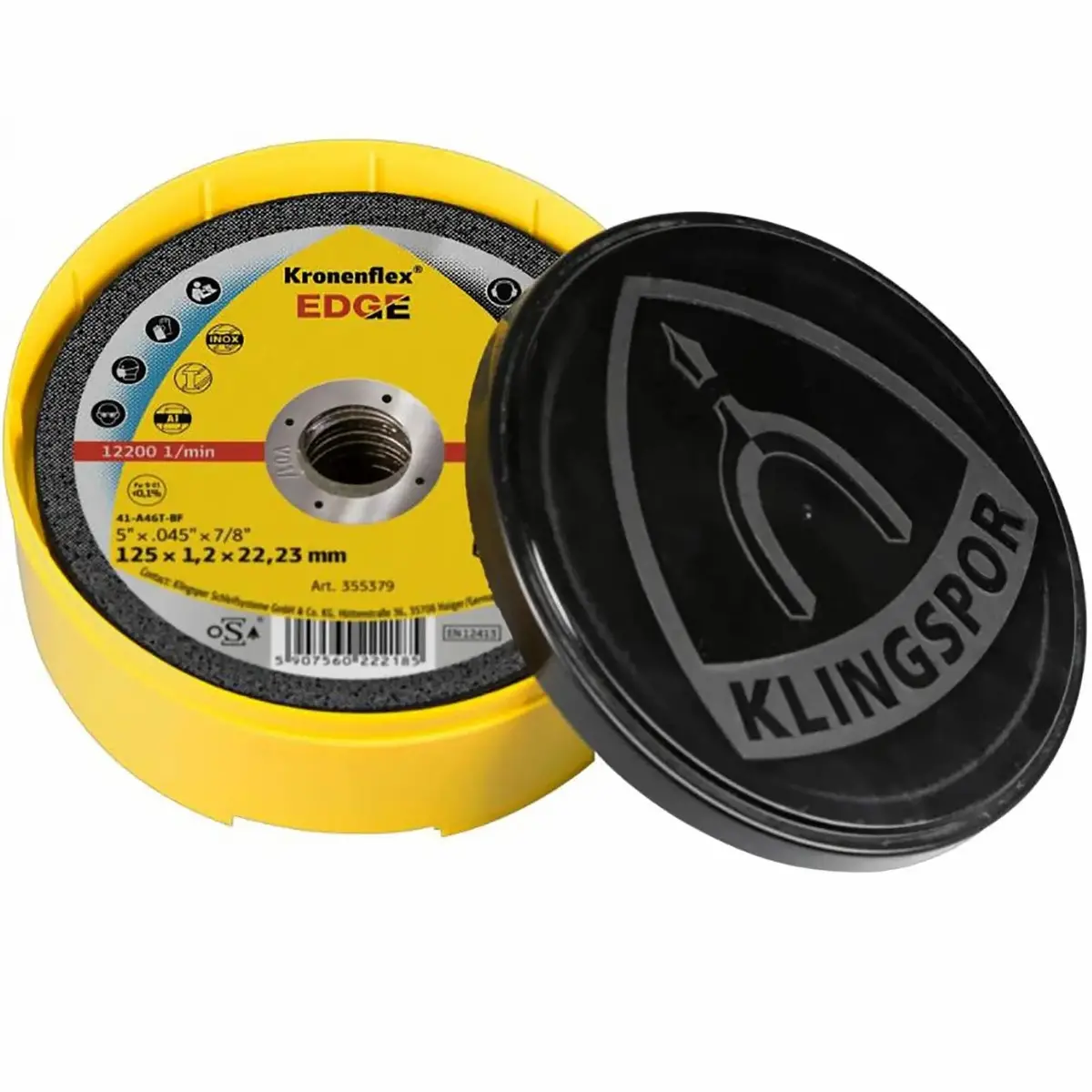 Klingspor Edge Cutting Slitting Discs 125Mm X 1.2Mm For Stainless Steel Aluminium 1