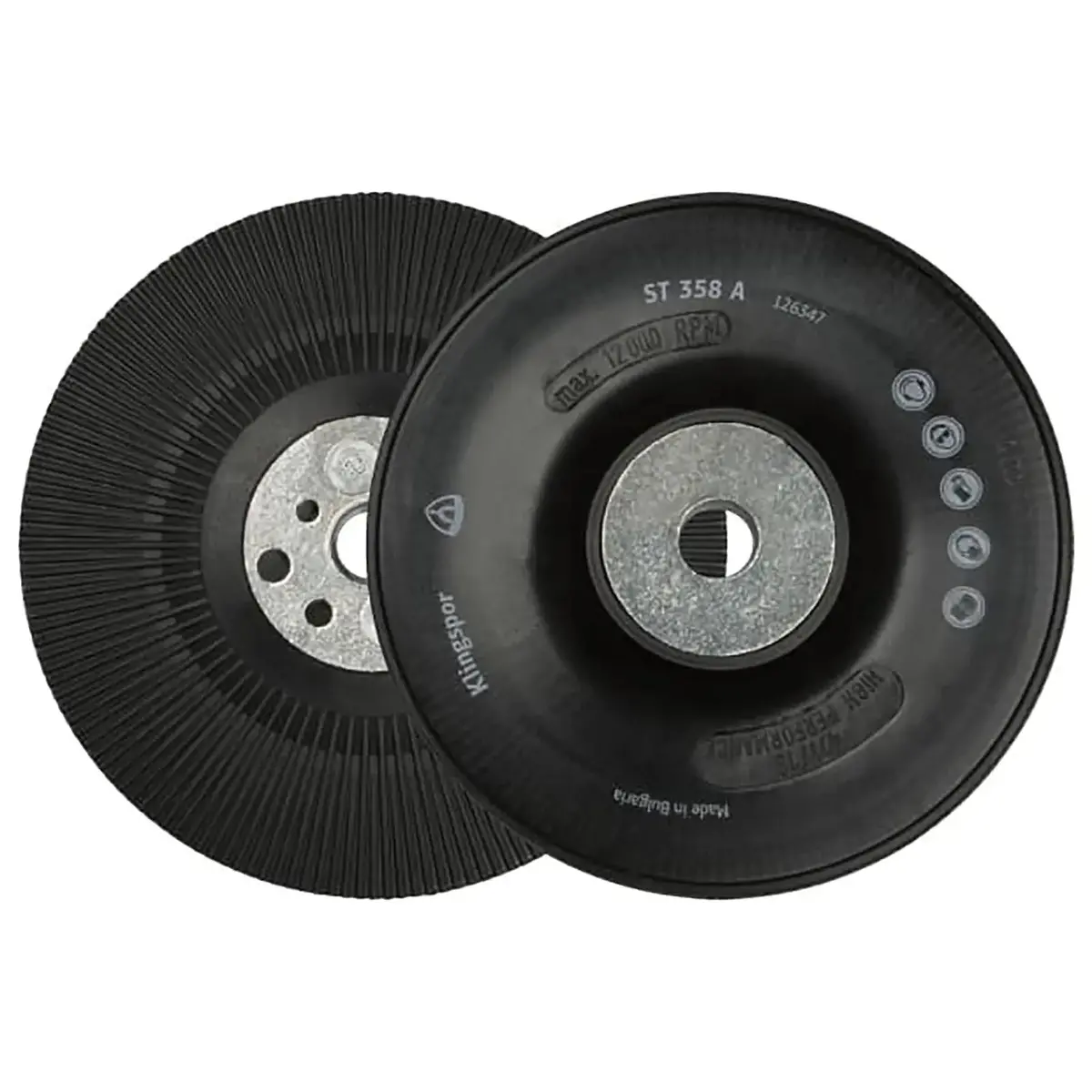 Klingspor 115 mm Aluminium Oxide Fibre Discs for Stainless Steel Angle Grinding – FS966 ACT