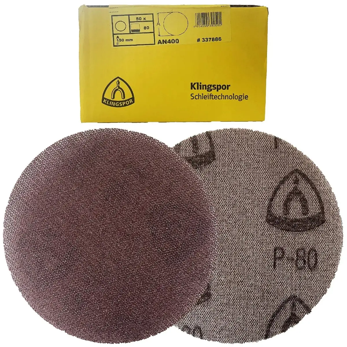 Klingspor Mesh Abrasive Sanding Discs Hook And Loop Aluminium Oxide 150Mm An400 1