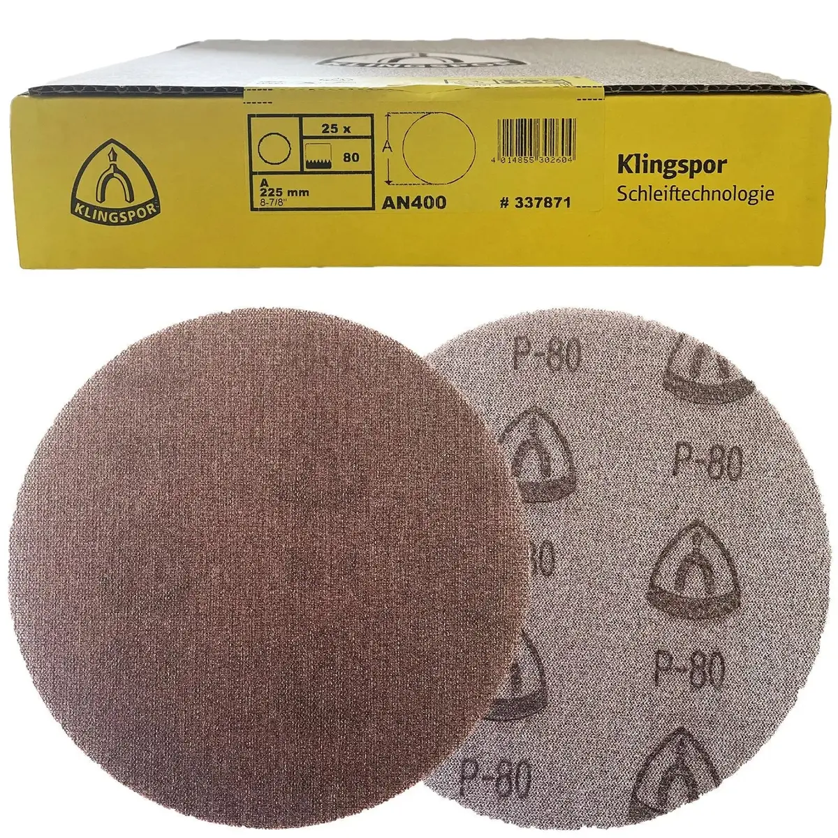 Klingspor Mesh Abrasive Sanding Discs Hook And Loop Aluminium Oxide 225Mm An400 1