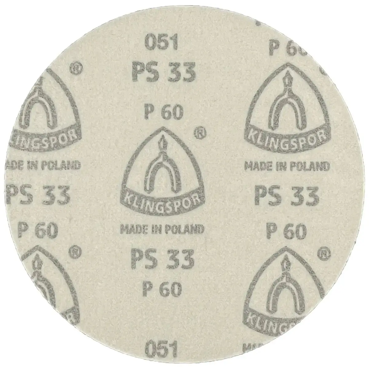 Klingspor Sanding Discs Hook And Loop 150Mm Ps33 No Hole 40-600 Grit 1