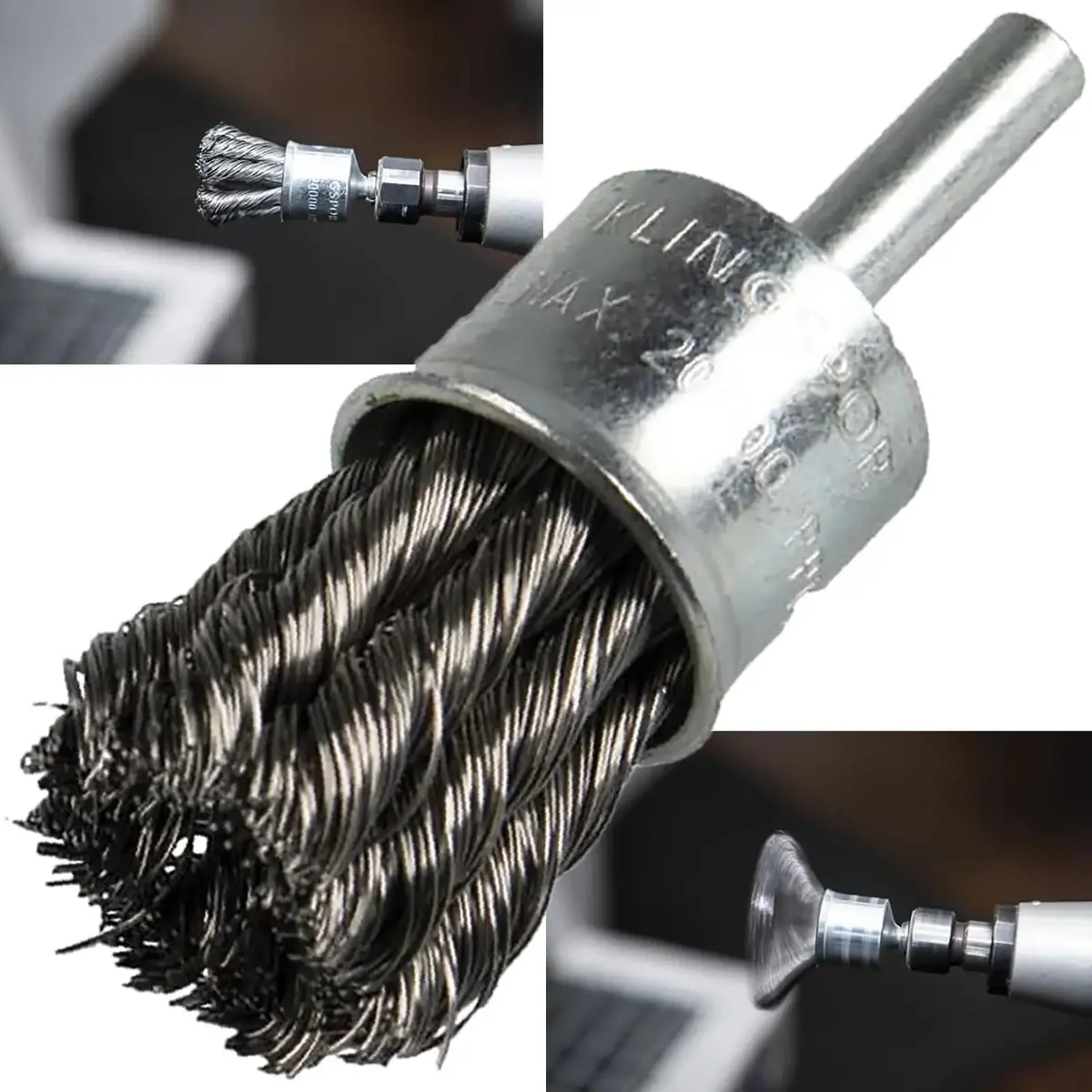 Klingspor Twist Knot Wire End Brush 6Mm Shaft 19Mm 22Mm 30Mm Steel Bps600z 1