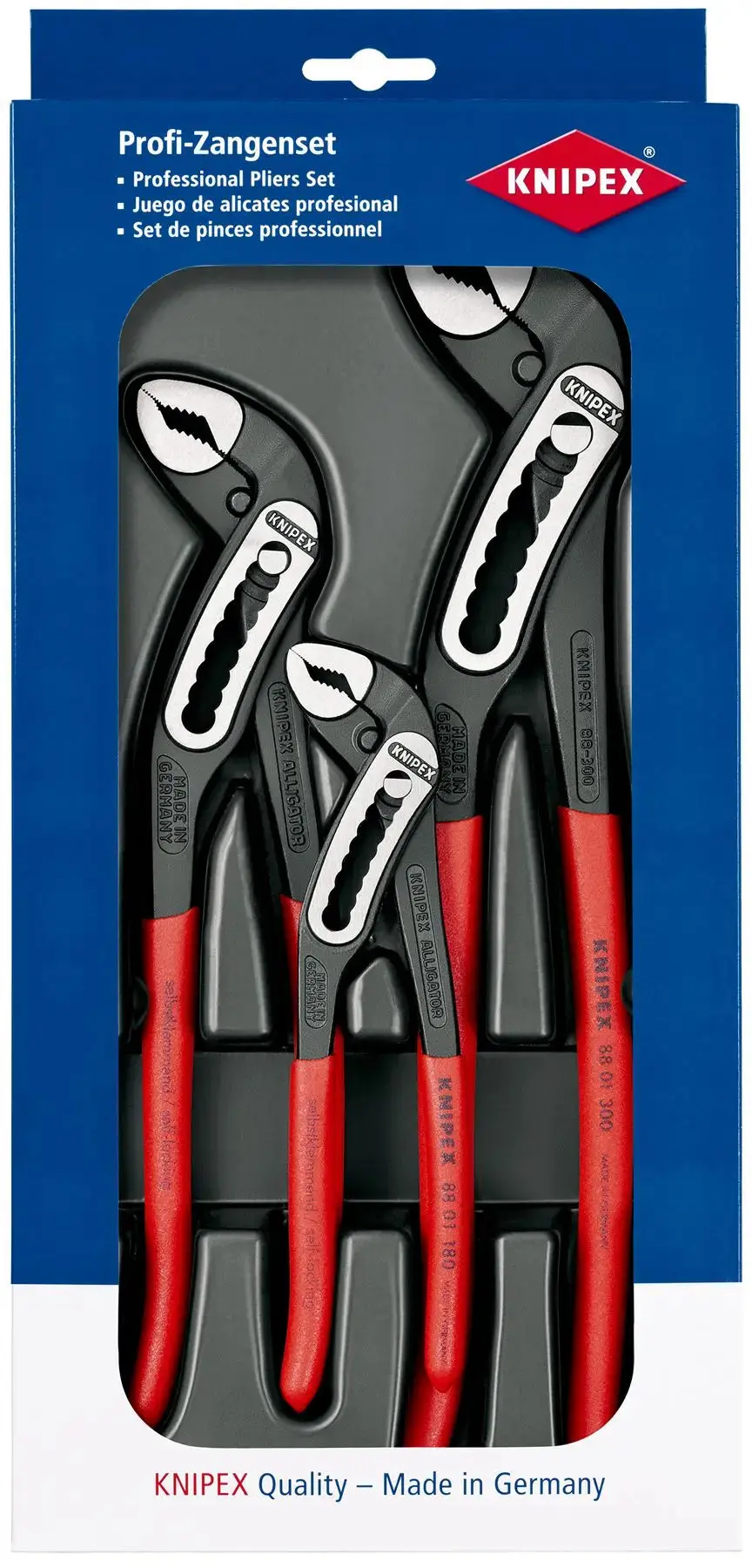 Knipex Alligator Water Pump Pliers Set 3 Piece 180Mm 250Mm 300Mm 00 20 09 V03 1