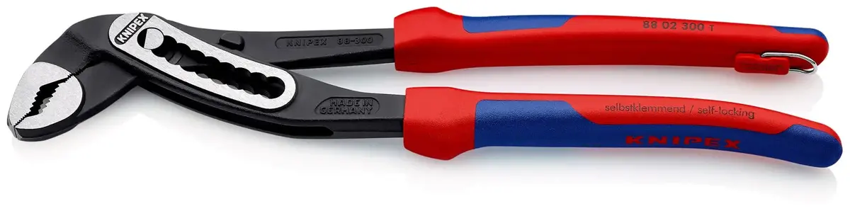 Knipex Alligator® Water Pump Pliers 70Mm Capacity 300Mm Multi Component Grips Tether Point 88 02 300 T 1