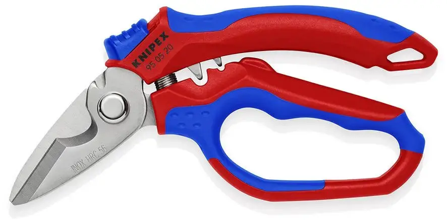 Knipex Angled Electricians Shears Scissors 160Mm Multi Component Grips 95 05 20 Sb 1