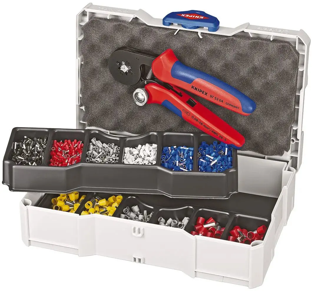 Knipex Crimp Assortment For Wire Ferrules In Tanos Mini-Systainer Box 97 90 09 1